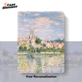 Custom Name Claude Monet Village in Summer Oil Painting iPad case, Free Personalization